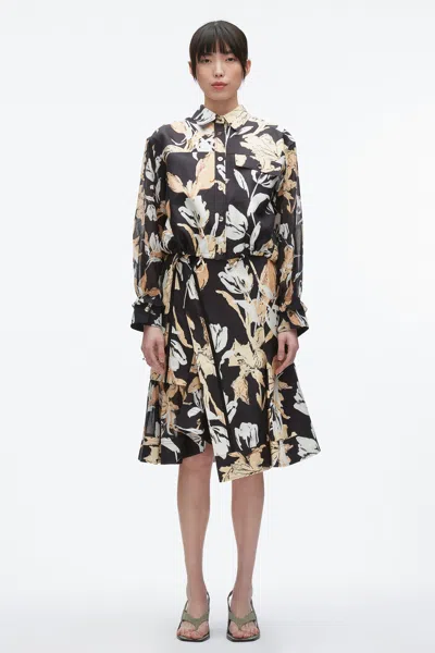 3.1 Phillip Lim Joyful Tulip Cropped Shirt Jacket In Multi