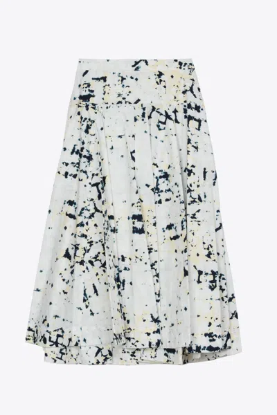 3.1 Phillip Lim Kaleidoscope Poplin Midi Skirt In White