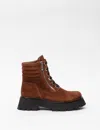 3.1 Phillip Lim Kate - Lug Sole Double Zip Boot In Brown