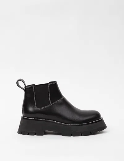 3.1 Phillip Lim Kate - Short Lug Sole Combat Boot In Black