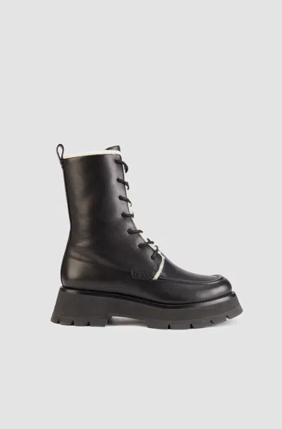 3.1 Phillip Lim Kate Lace-up Boots In Black