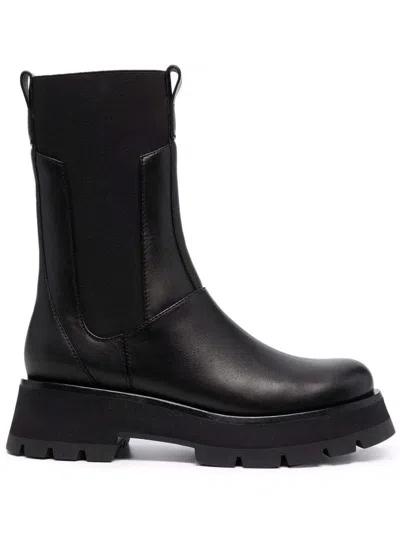 3.1 Phillip Lim Kate Mid-calf Combat Boots In Black