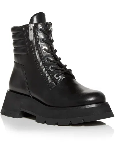 3.1 Phillip Lim Kate Lace-up Ankle Combat Boots In Black