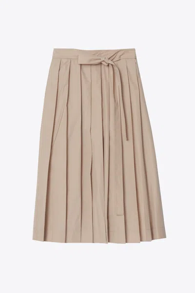 3.1 Phillip Lim Knife Pleat Belted Skirt In Neutral