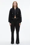 3.1 Phillip Lim Knit Layered Bomber Jacket In Black