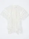 3.1 Phillip Lim Lace Hankerchief Blouse In White