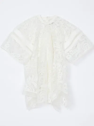 3.1 Phillip Lim Lace Hankerchief Blouse In White