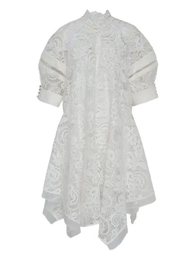 3.1 Phillip Lim Lace High-neck Dress In White