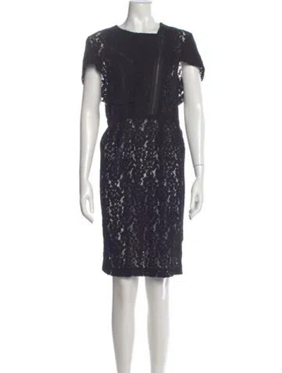 Pre-owned 3.1 Phillip Lim Lace Pattern Knee-length Dress In Blue