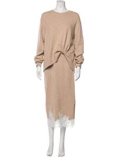 Pre-owned 3.1 Phillip Lim Lace Pattern Midi Length Dress In Neutral