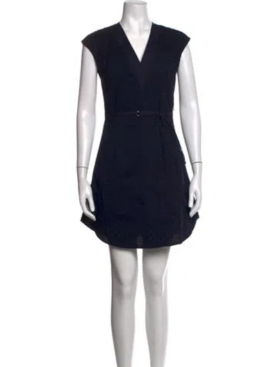 Pre-owned 3.1 Phillip Lim Lace Pattern Mini Dress In Black