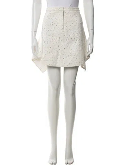 Pre-owned 3.1 Phillip Lim Lace Pattern Mini Skirt In Neutral