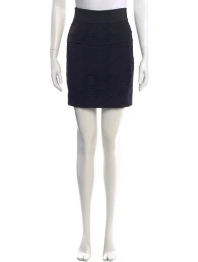 Pre-owned 3.1 Phillip Lim Lace Trim Embellishment Mini Skirt In Blue