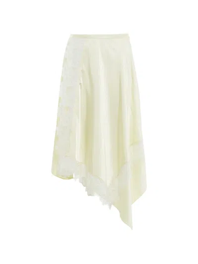 3.1 Phillip Lim Lace-trim Midi Skirt In Neutral