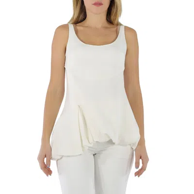 3.1 Phillip Lim Ladies White Exclusive Bubble Hem Tank Top