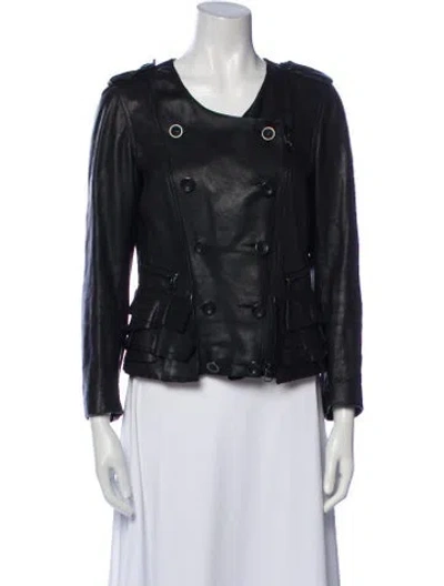 Pre-owned 3.1 Phillip Lim Lamb Leather Evening Jacket In Black