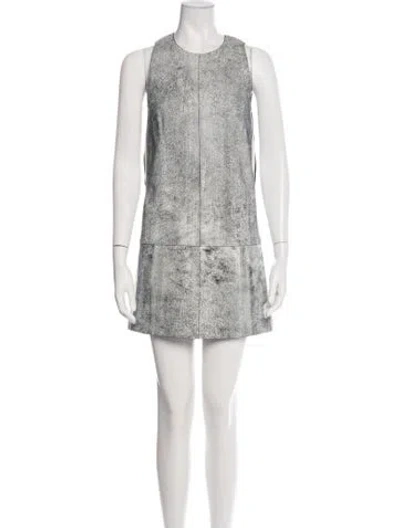 Pre-owned 3.1 Phillip Lim Lamb Leather Mini Dress W/ Tags In Multicolor