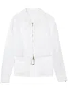 3.1 Phillip Lim Layered Belted Silk Jacket In White