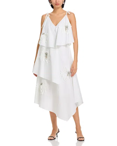 3.1 Phillip Lim Layered Floral Midi Dress In White