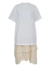 3.1 Phillip Lim Layered T-shirt Dress In White