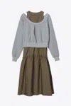 3.1 Phillip Lim Layered Tank Combo Dress In Green