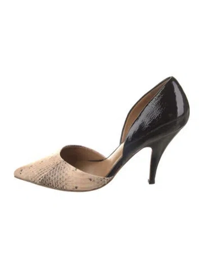 Pre-owned 3.1 Phillip Lim Leather Animal Print D'orsay Pumps