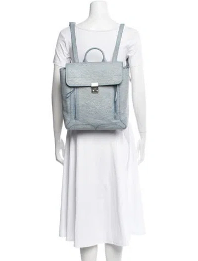 Pre-owned 3.1 Phillip Lim Leather Backpack In Blue