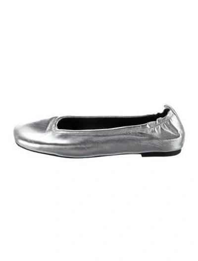 Pre-owned 3.1 Phillip Lim Leather Ballet Flats In Silver