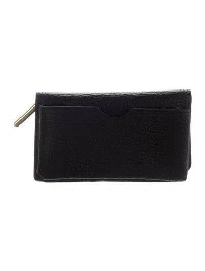 Pre-owned 3.1 Phillip Lim Leather Bifold Wallet In Black
