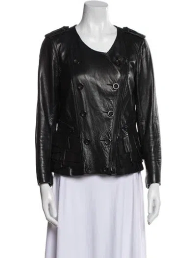 Pre-owned 3.1 Phillip Lim Leather Biker Jacket In Black