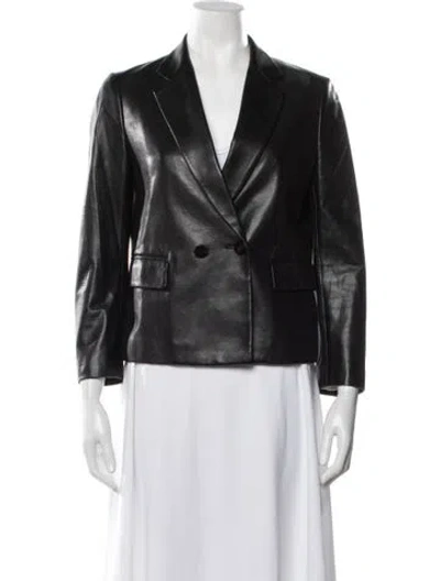 Pre-owned 3.1 Phillip Lim Leather Blazer In Black