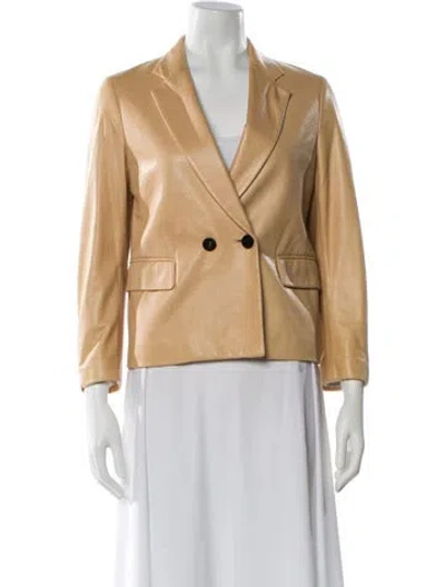 Pre-owned 3.1 Phillip Lim Leather Blazer In Neutral
