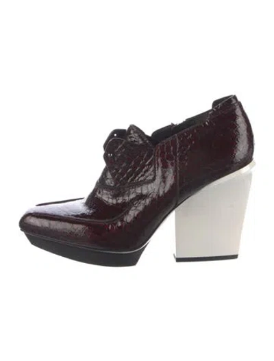 Pre-owned 3.1 Phillip Lim Leather Boots In Burgundy