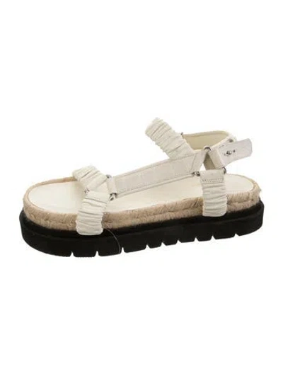 Pre-owned 3.1 Phillip Lim Leather Braided Accents Sandals In White