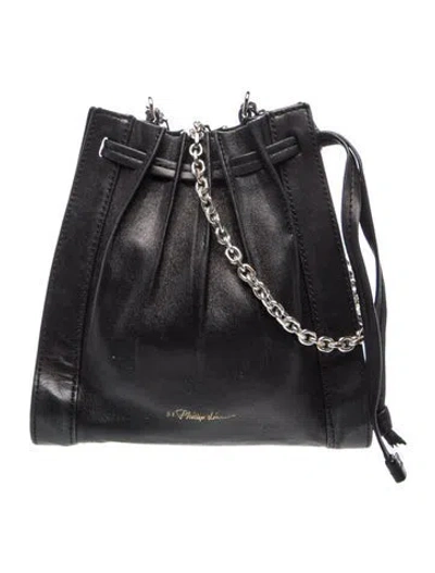 Pre-owned 3.1 Phillip Lim Leather Bucket Bag In Black