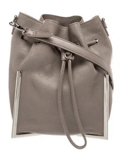 Pre-owned 3.1 Phillip Lim Leather Bucket Bag In Gray