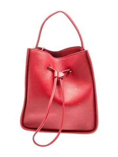 Pre-owned 3.1 Phillip Lim Leather Bucket Bag In Red