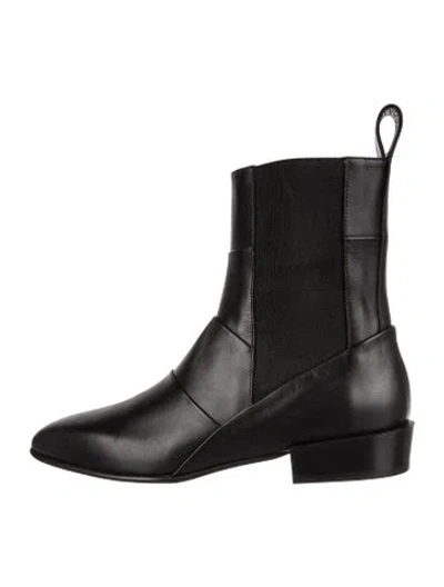 Pre-owned 3.1 Phillip Lim Leather Chelsea Boots In Black