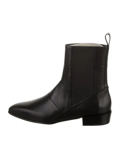 Pre-owned 3.1 Phillip Lim Leather Chelsea Boots In Black