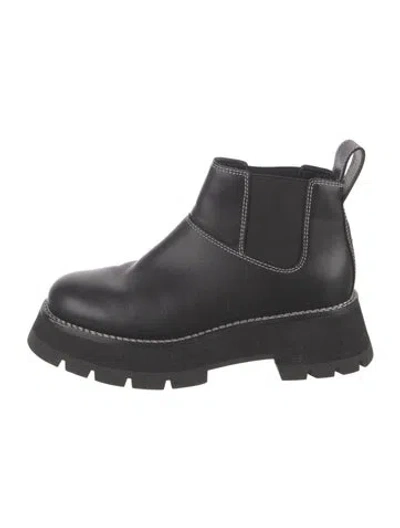 Pre-owned 3.1 Phillip Lim Leather Chelsea Boots In Black