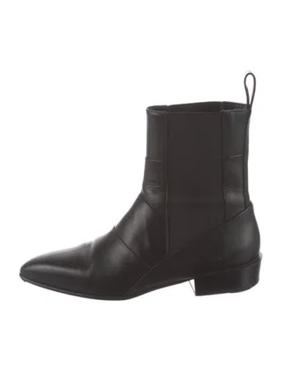 Pre-owned 3.1 Phillip Lim Leather Chelsea Boots In Black