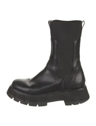 Pre-owned 3.1 Phillip Lim Leather Chelsea Boots In Black