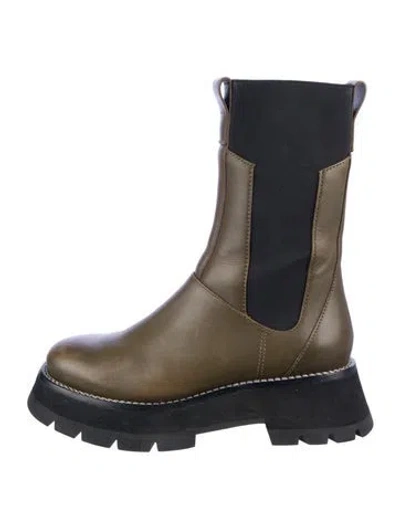 Pre-owned 3.1 Phillip Lim Leather Chelsea Boots In Blue