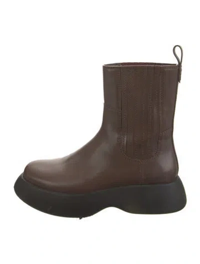 Pre-owned 3.1 Phillip Lim Leather Chelsea Boots In Brown