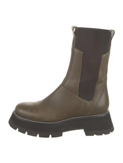 Pre-owned 3.1 Phillip Lim Leather Chelsea Boots In Green