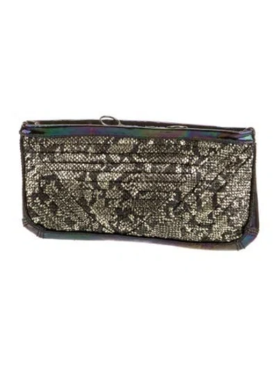 Pre-owned 3.1 Phillip Lim Leather Clutch In Black