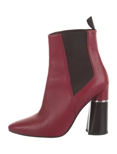 Pre-owned 3.1 Phillip Lim Leather Colorblock Pattern Chelsea Boots In Pink