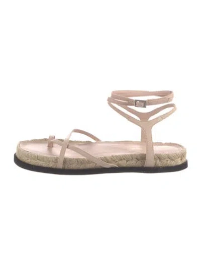 Pre-owned 3.1 Phillip Lim Leather Colorblock Pattern Sandals In Brown