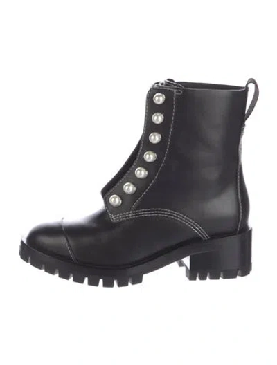Pre-owned 3.1 Phillip Lim Leather Combat Boots In Black