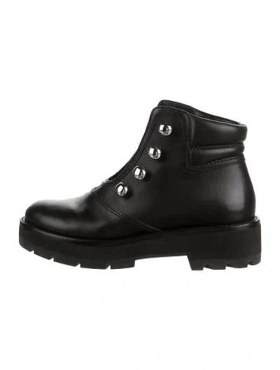 Pre-owned 3.1 Phillip Lim Leather Combat Boots In Black